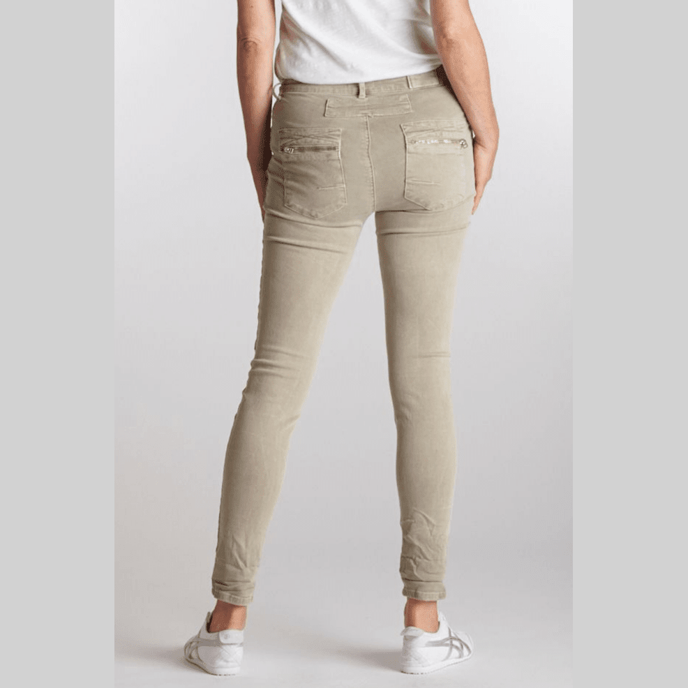 Italian Star Button Jean Beige