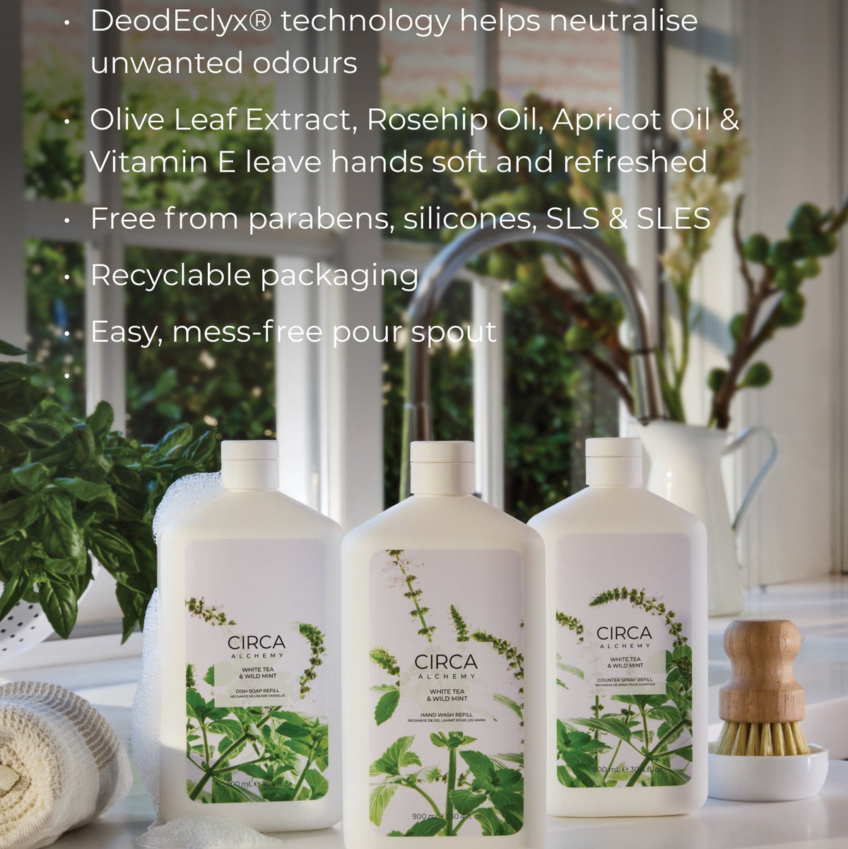 CIRCA ALCHEMY White Tea & Wild Mint Hand Wash Refill - 900ml