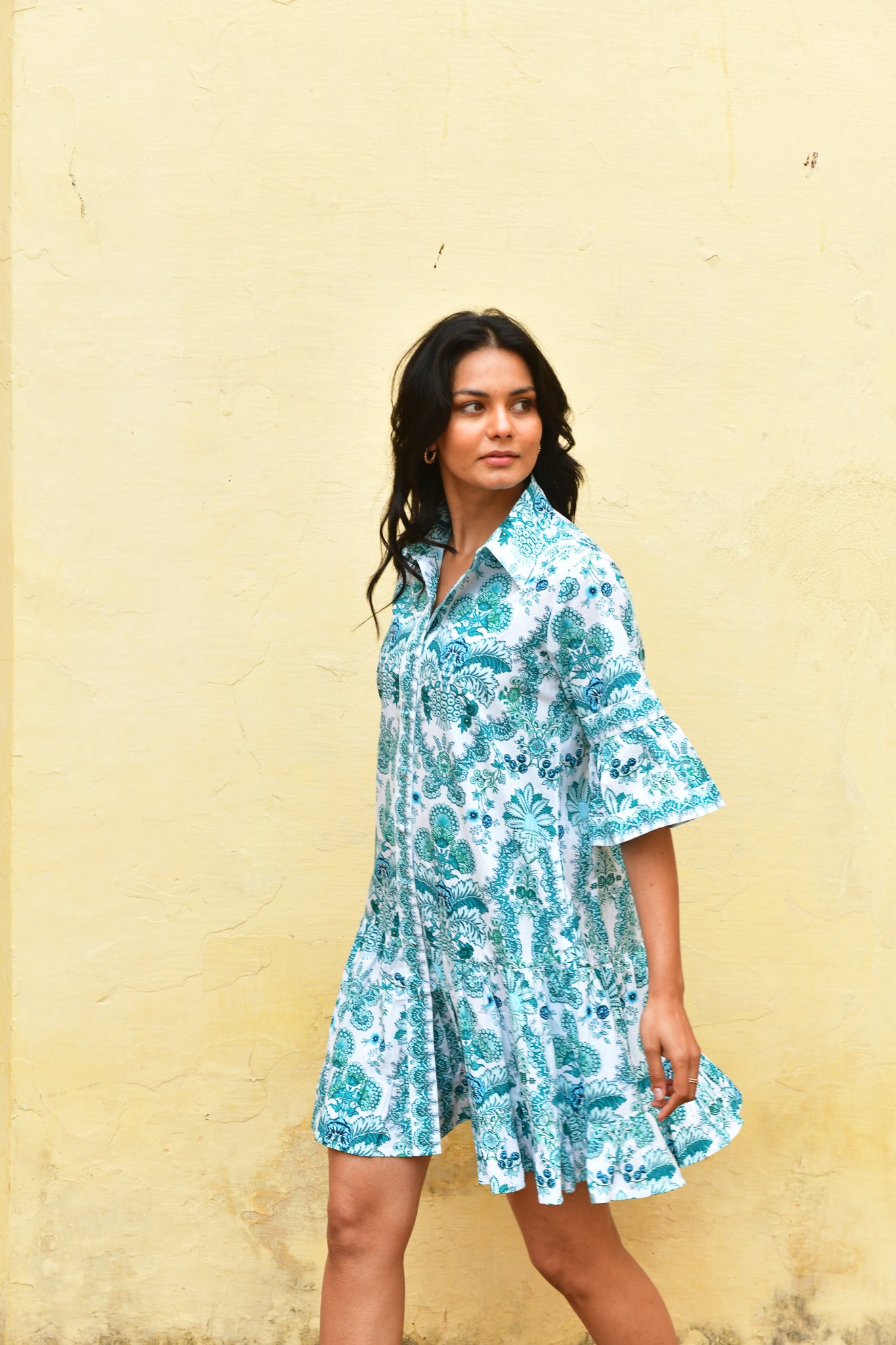 AZURE and INDIGO Lellani Shirt Dress