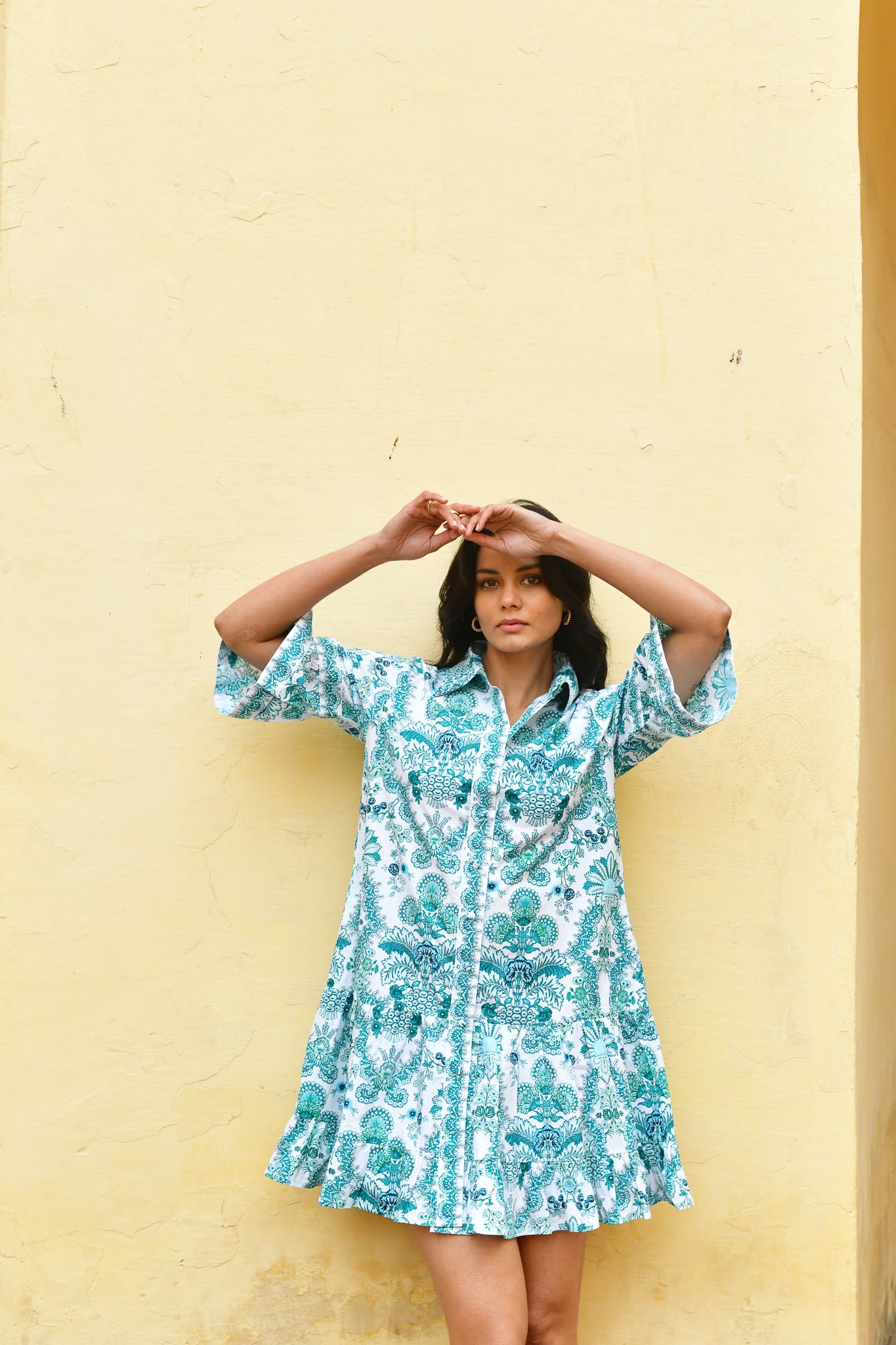 AZURE and INDIGO Lellani Shirt Dress