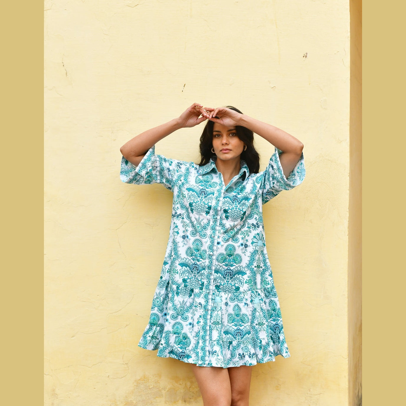 AZURE and INDIGO Lellani Shirt Dress