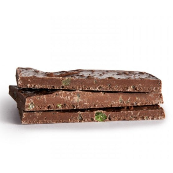 Melba's Milk Chocolate Mint Chip Slab - 200g