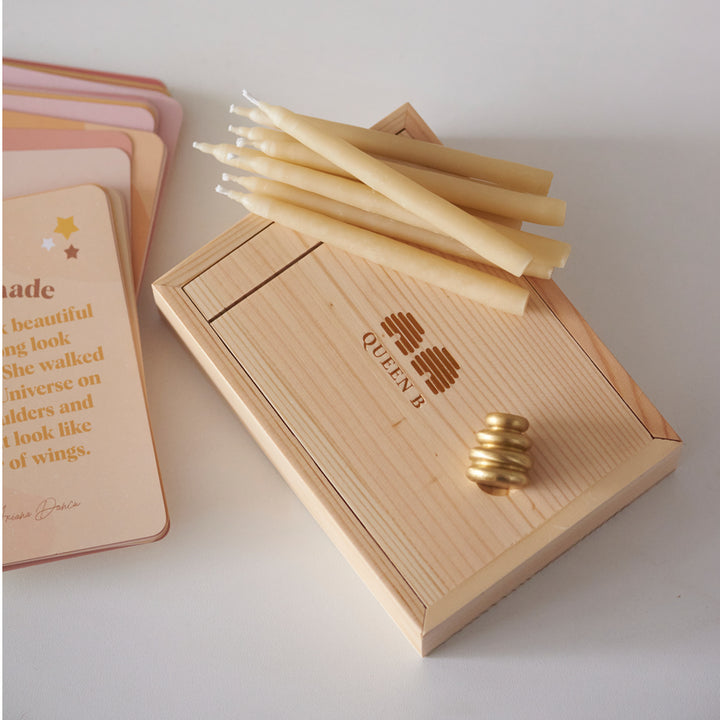 QUEEN B- Mindfulness Kit (incl. brass holder)| > 1 hour Burn Time