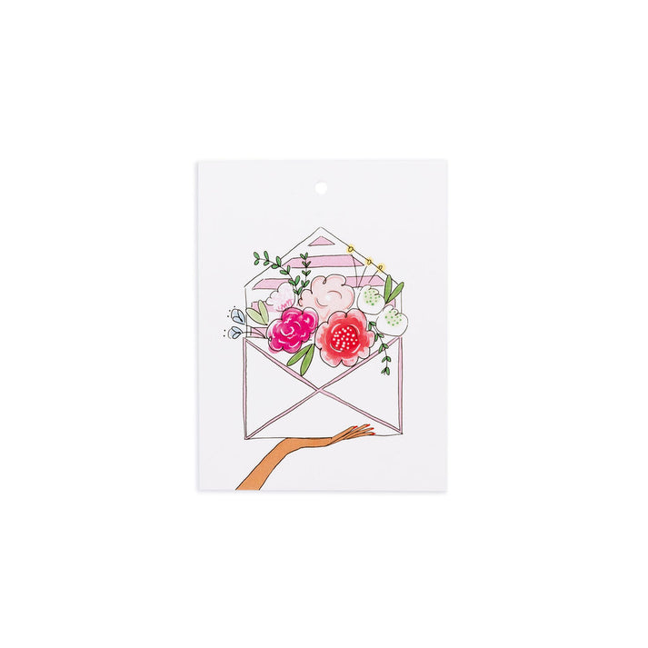 Miss Peahean Gift Tags - Flower Envelope