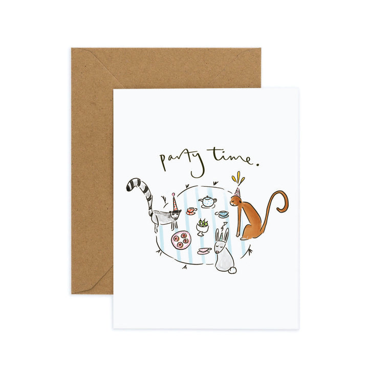 Party Animals Greeting Card