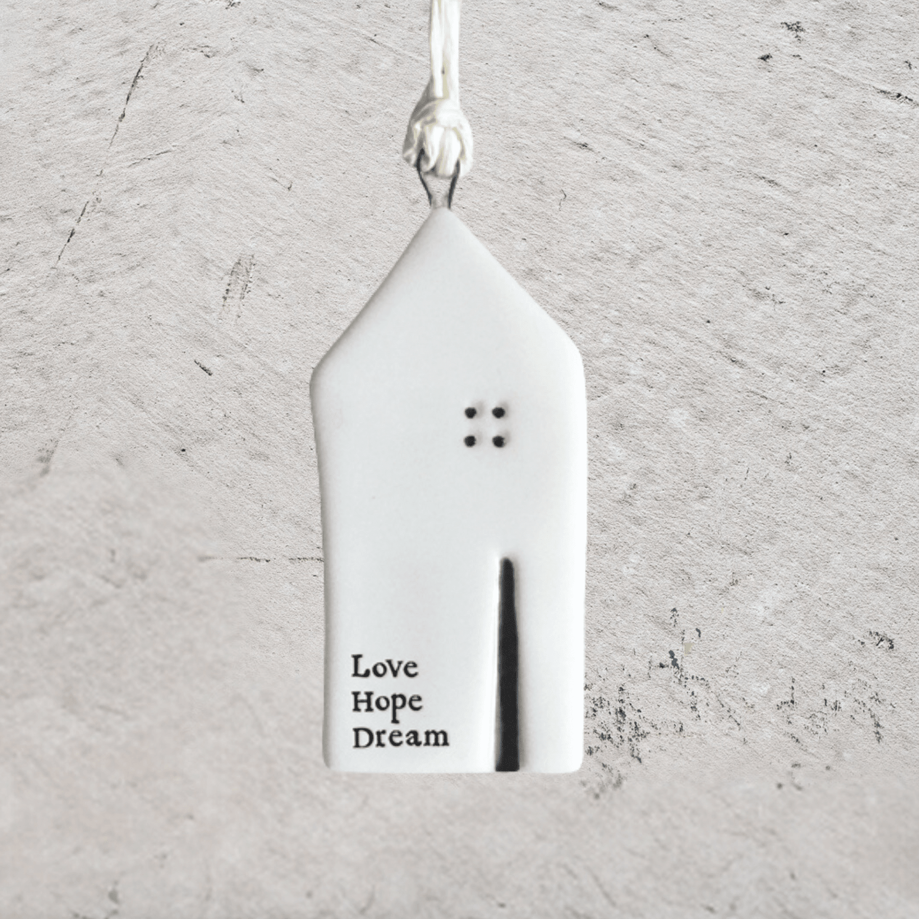 Porcelain Live Hope Dream Hanging House
