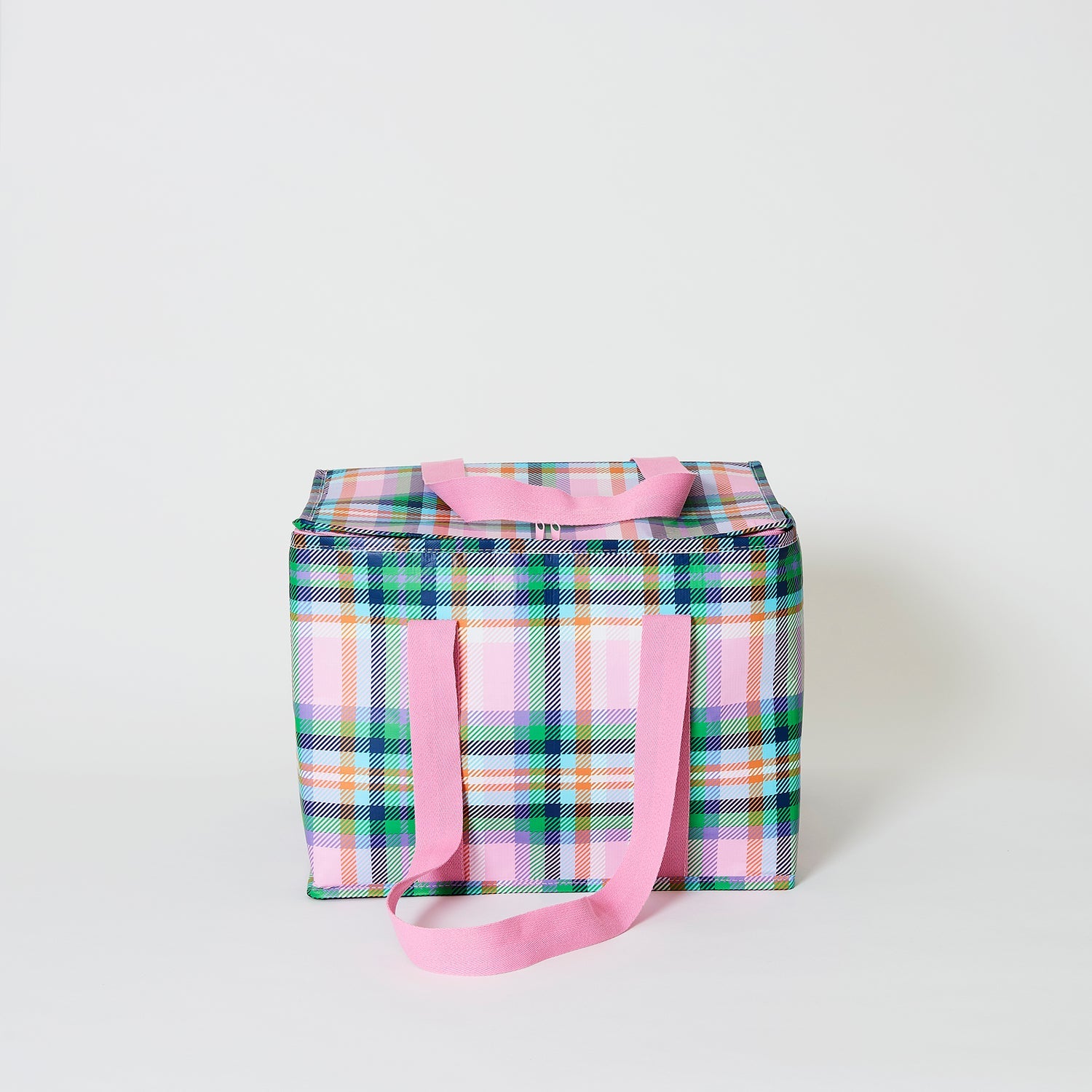 PROJECT TEN Plaid Insulated Picnic Tote