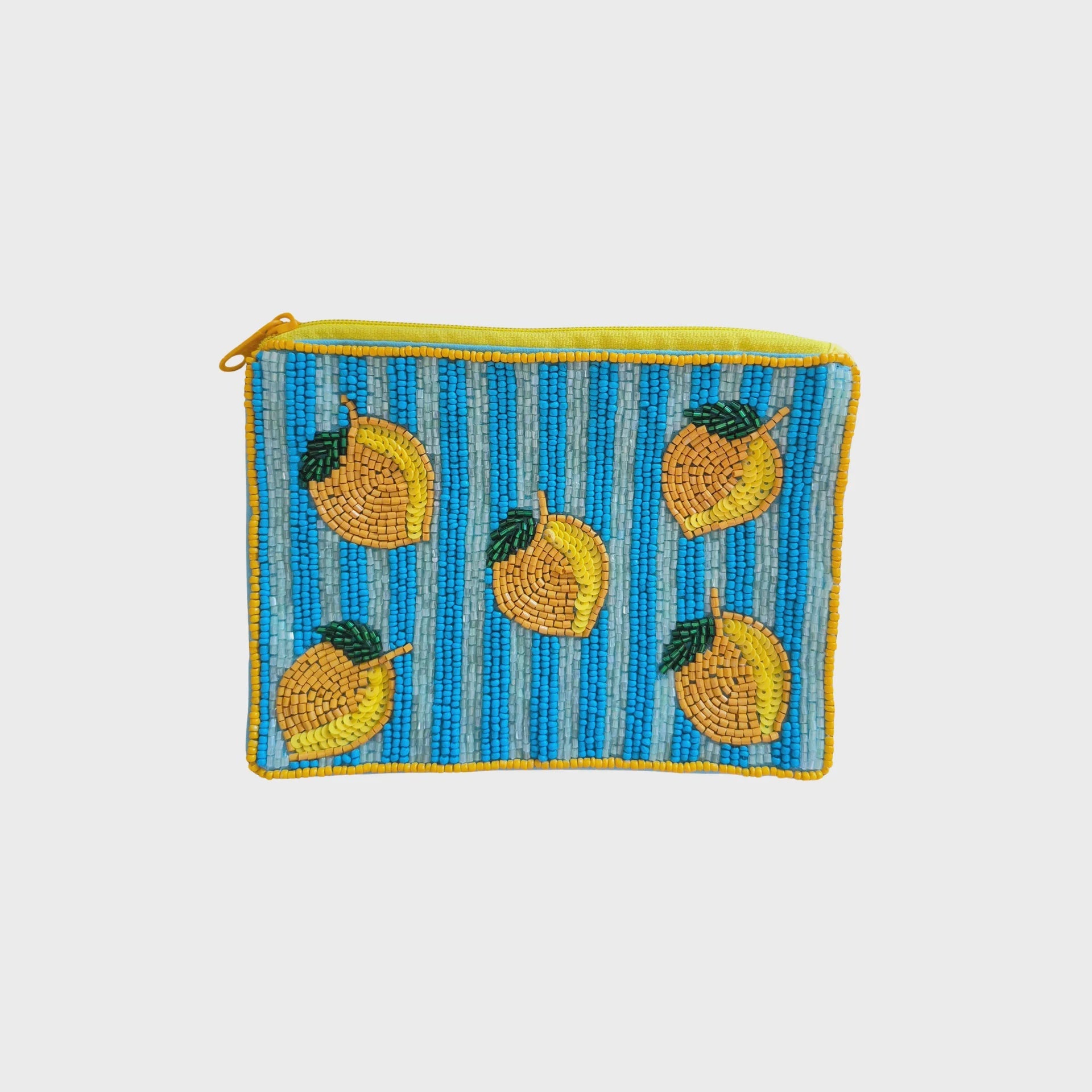 Lemons Beaded Clutch