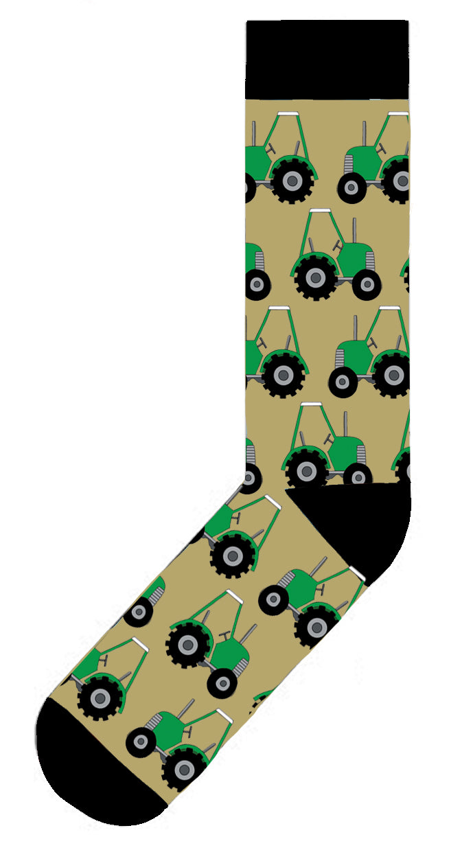 Red Tractor Designs Green Tractor Cotton Socks size Medium 6-11