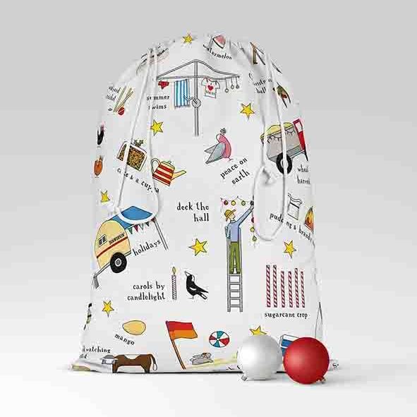 Red Tractor Christmas Santa Sack.