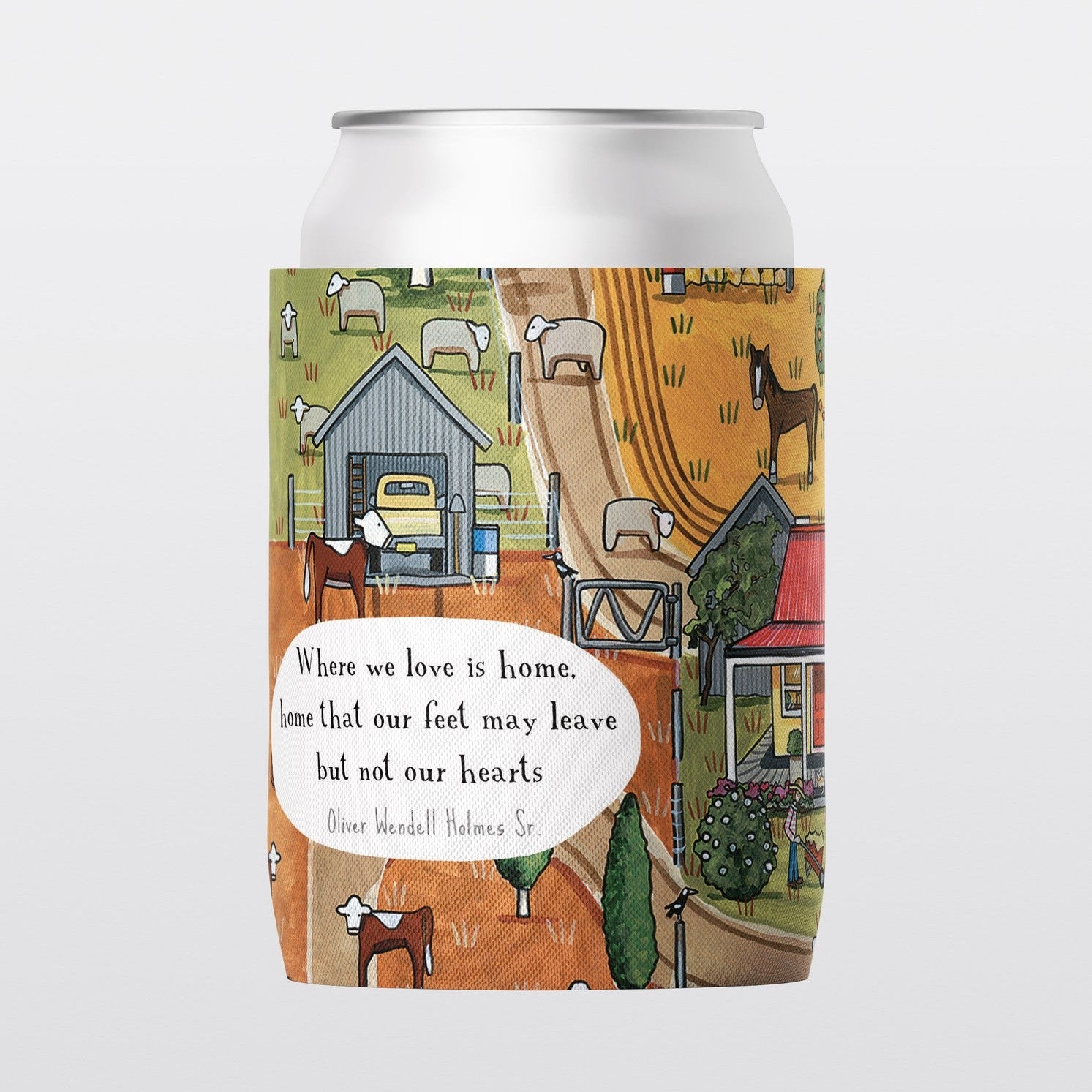 Red Tractor Designs - Red House Stubby Holder