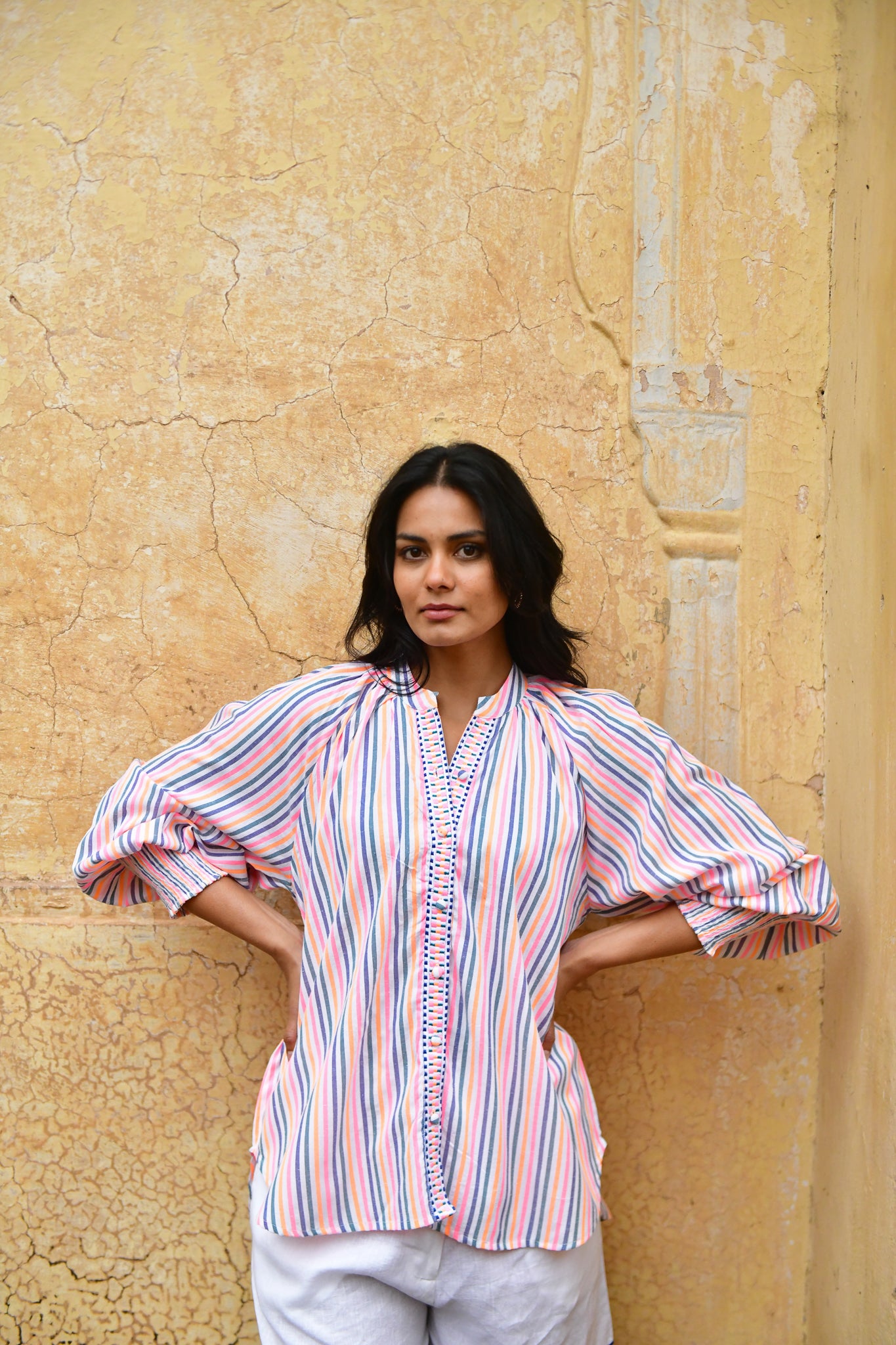 AZURE and INDIGO Sunset Oversized Shirt