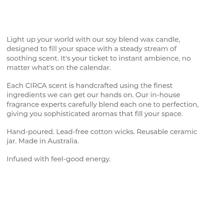 CIRCA ALCHEMY White Tea & Wild Mint Soy Candle - 300g