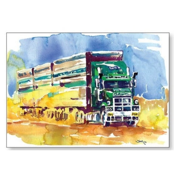 "Triple Train" - Card