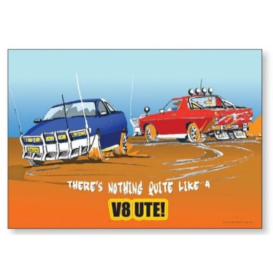 "V8ute" - Card