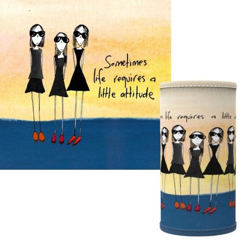 Sometimes Life Requires a Little Attitude - Slim Stubby Cooler