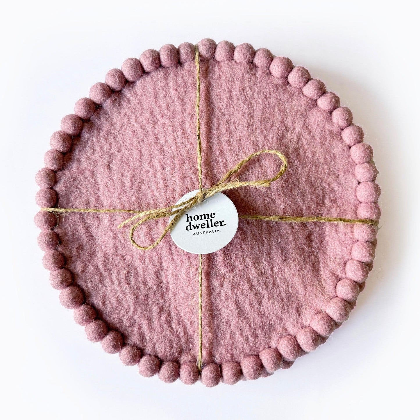 Felt Trivet Set - Vintage Rose