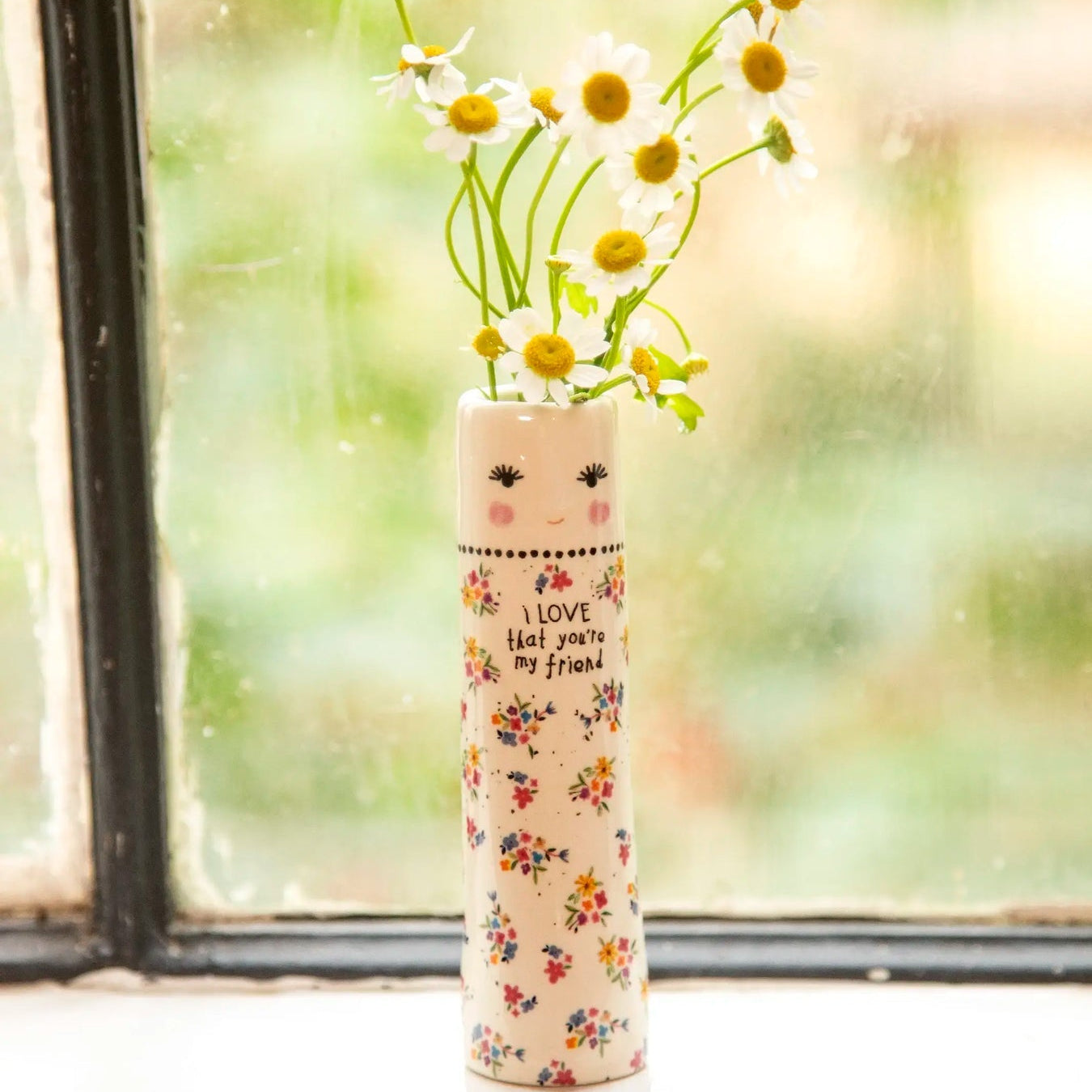 I Love That You Are My Friend Bud Vase