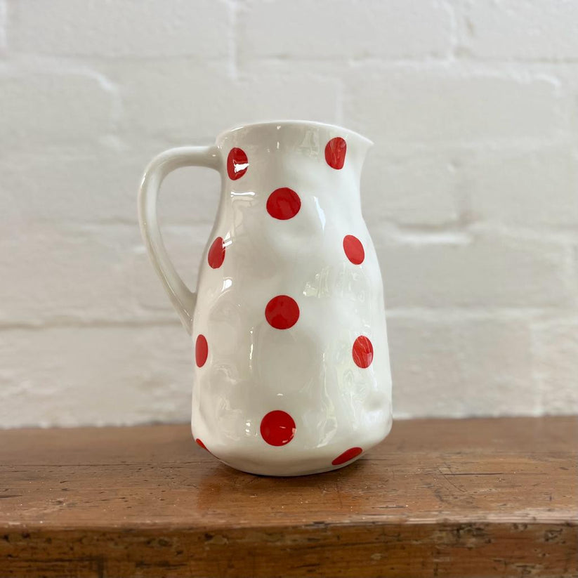Noss & Co Large Red Spot Jug
