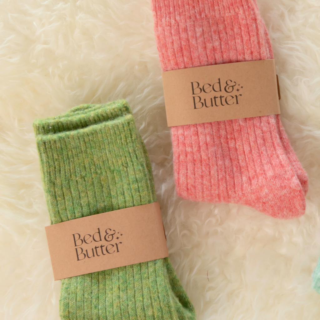 The Comfiest Socks - Light Red S/M