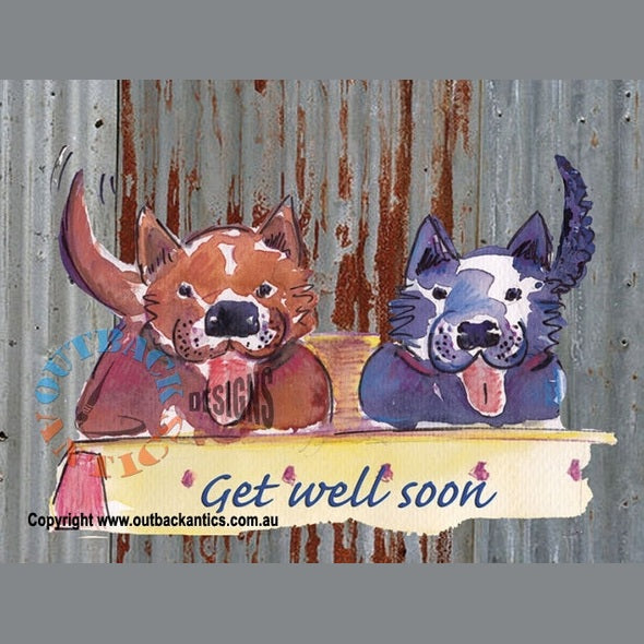 "Get Well Dogs" - Card
