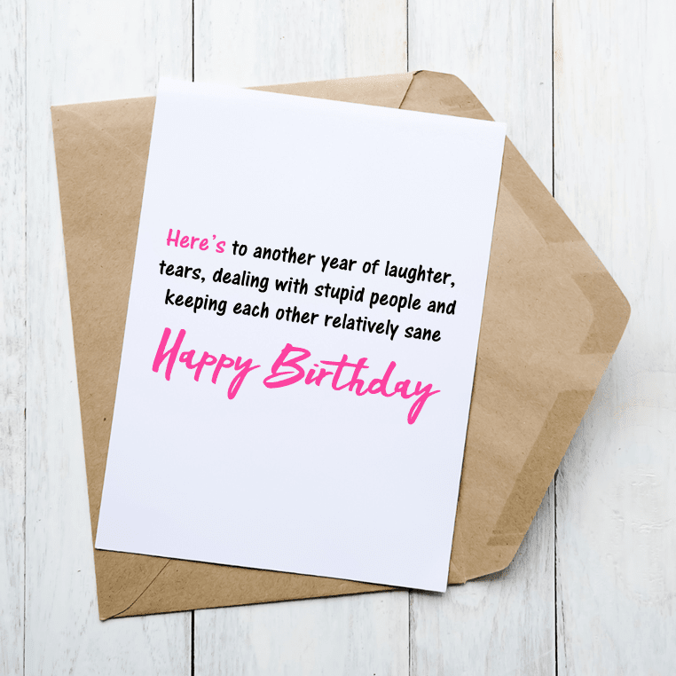 Another Year Birthday - Card