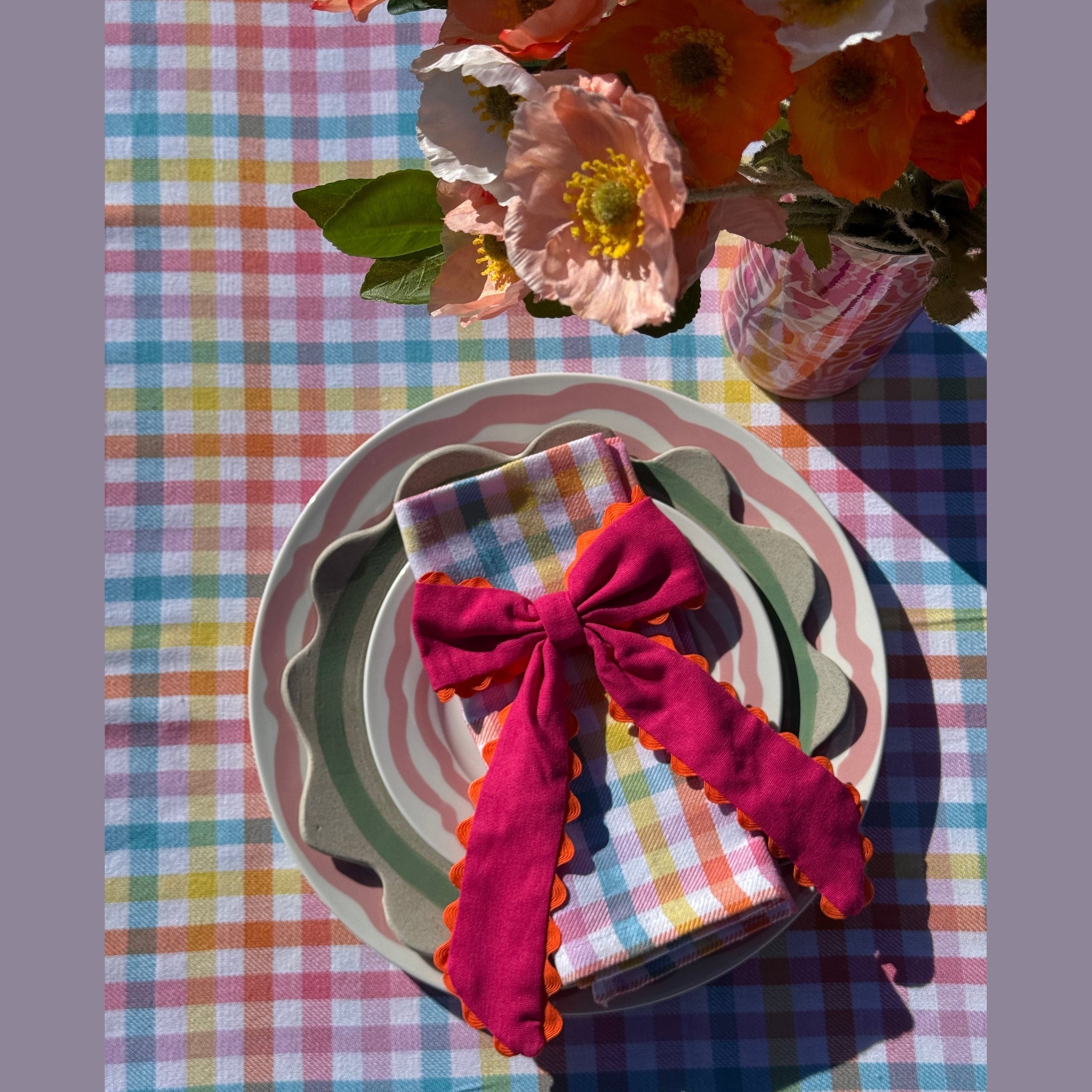 Candy Gingham Napkin Set