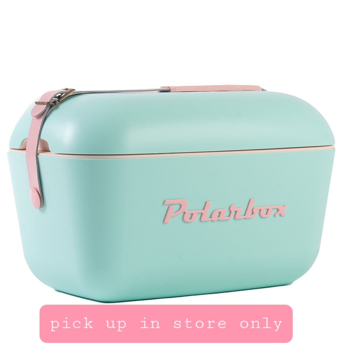 Polarbox Pop Portable Cooler 12L - Cyan w/ Rose **in store pick up only**