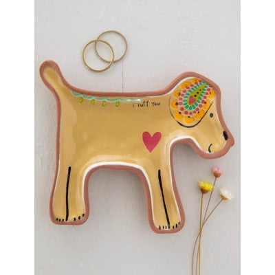 I Ruff YOU Terracotta Trinket Dish - Dog