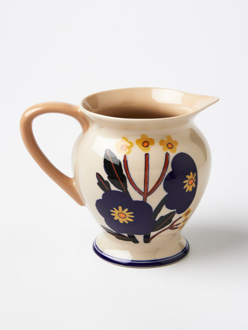 JONES & CO PITCHER BLUE BLOOM