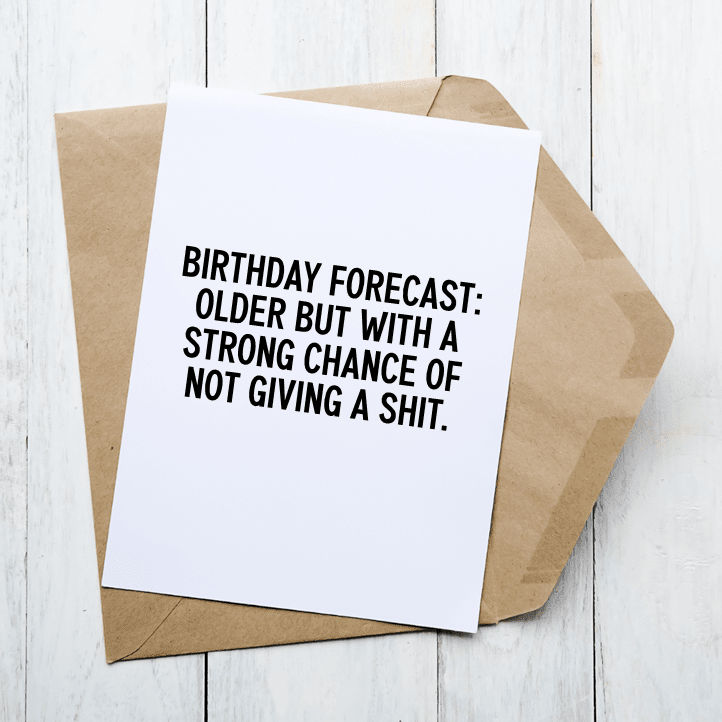 Birthday Forecast - Card