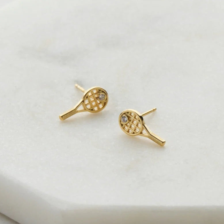 Tennis Stud - in Silver & Gold