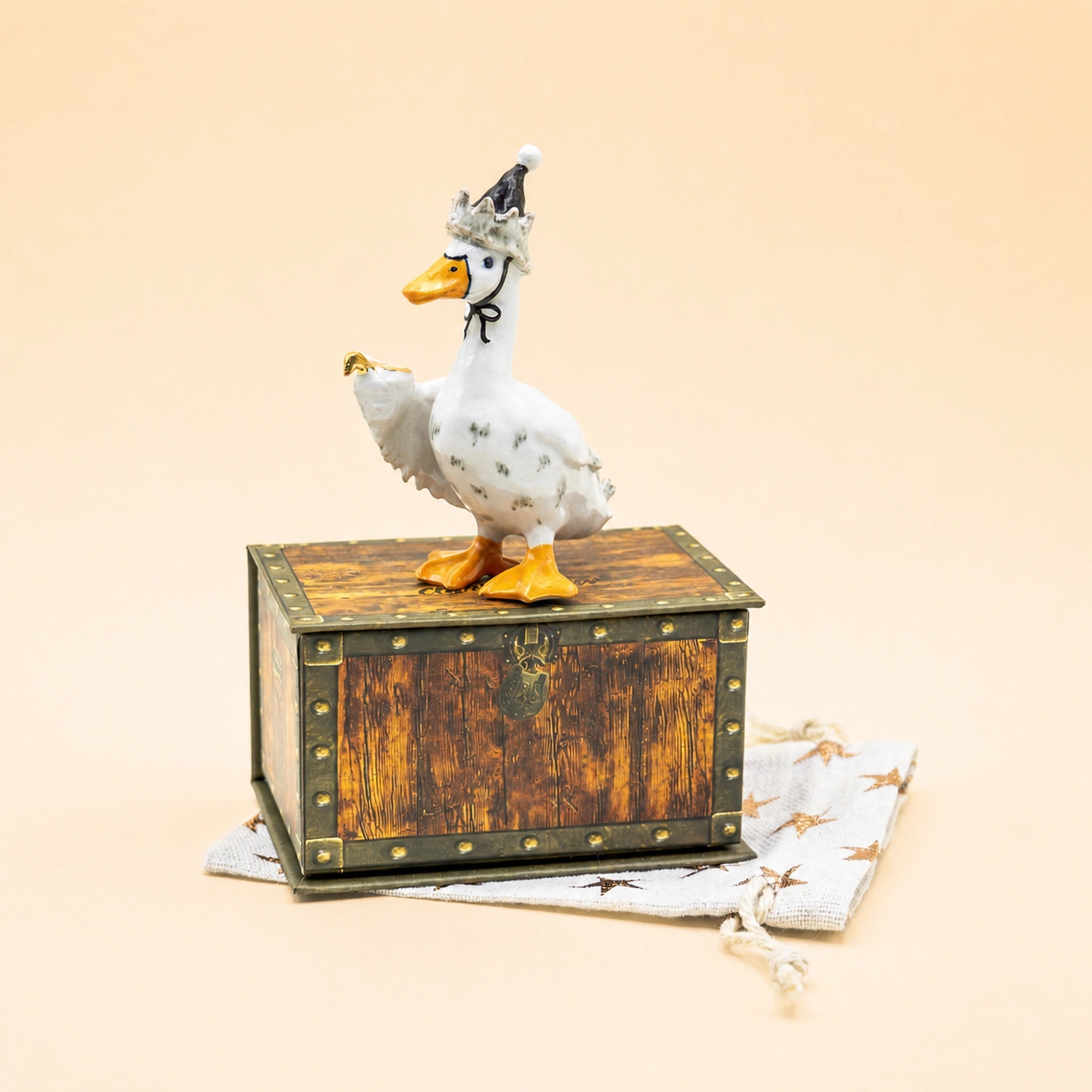 Goodnight Goose Cake Topper | Porcelain Candle Holder