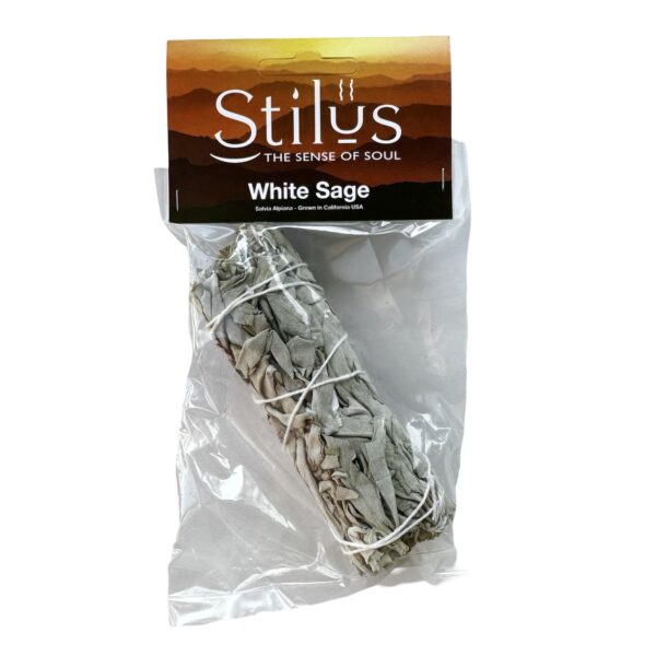 White Sage & Purple Sea lavenderSmudge Stick 12cm