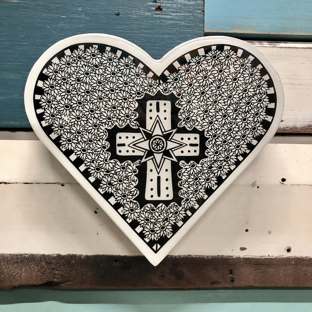 Heart Woodblock - Opulent Cross / Lost & Found Art Co