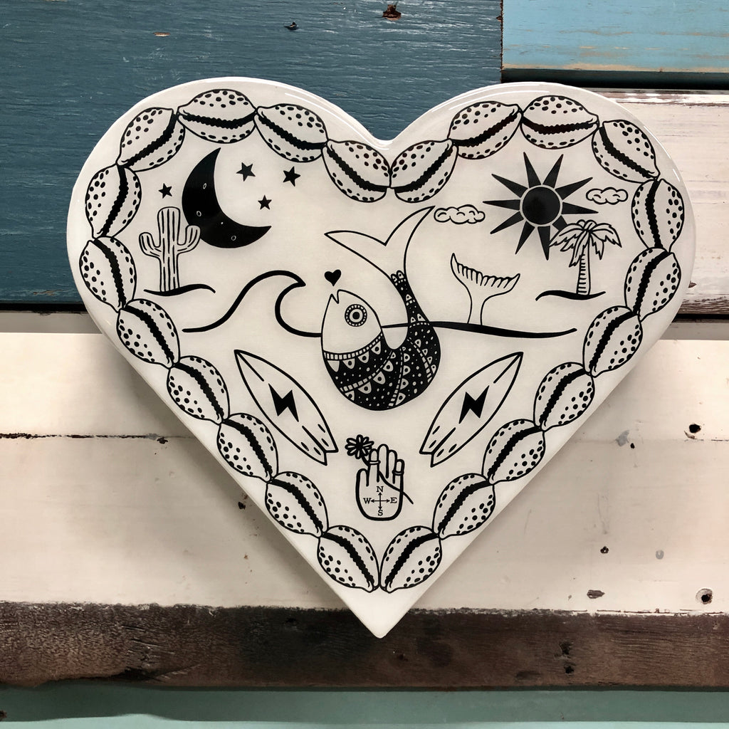 Heart- Ocean Roamer / Lost & Found Art Co