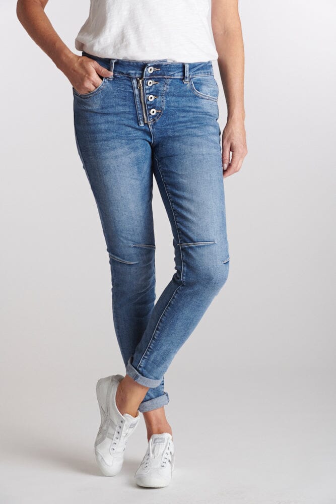 Italian Star Button Jean