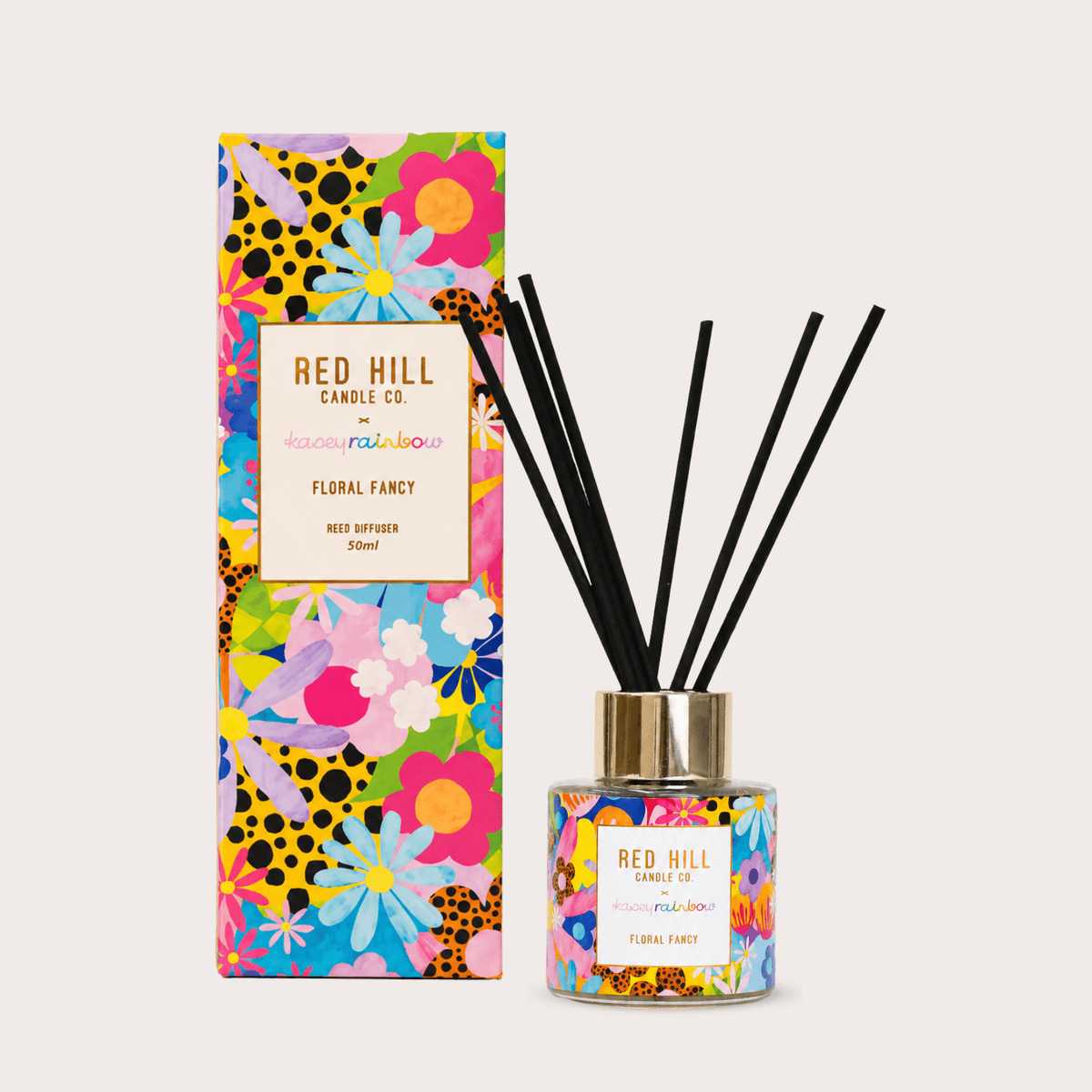 Floral Fancy Mini Reed Diffuser - Kasey Rainbow Collection