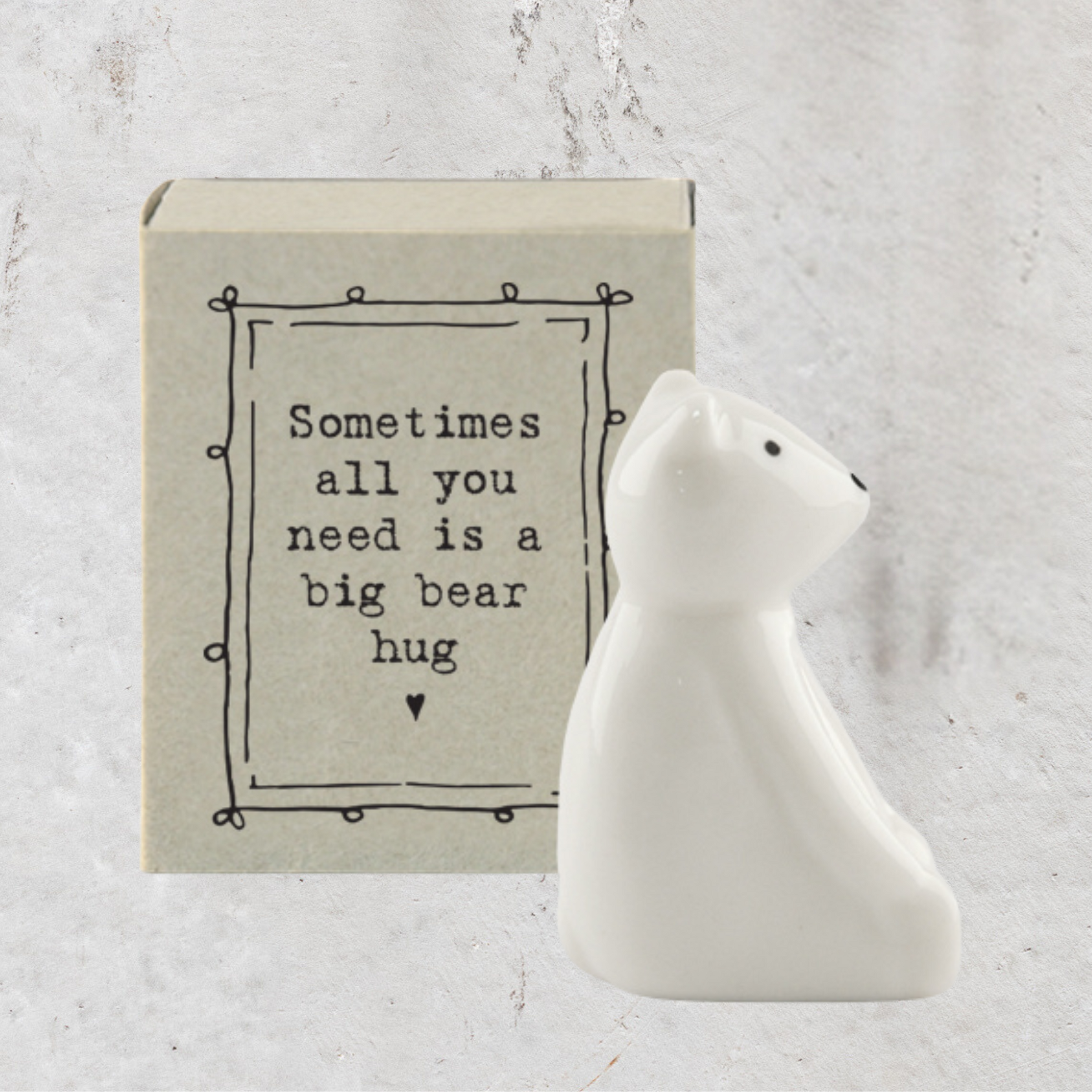 Matchbox Figurines- Sometimes all you need is a bear hug