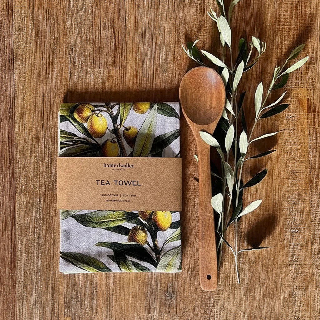 Olive Branch Tea Towel