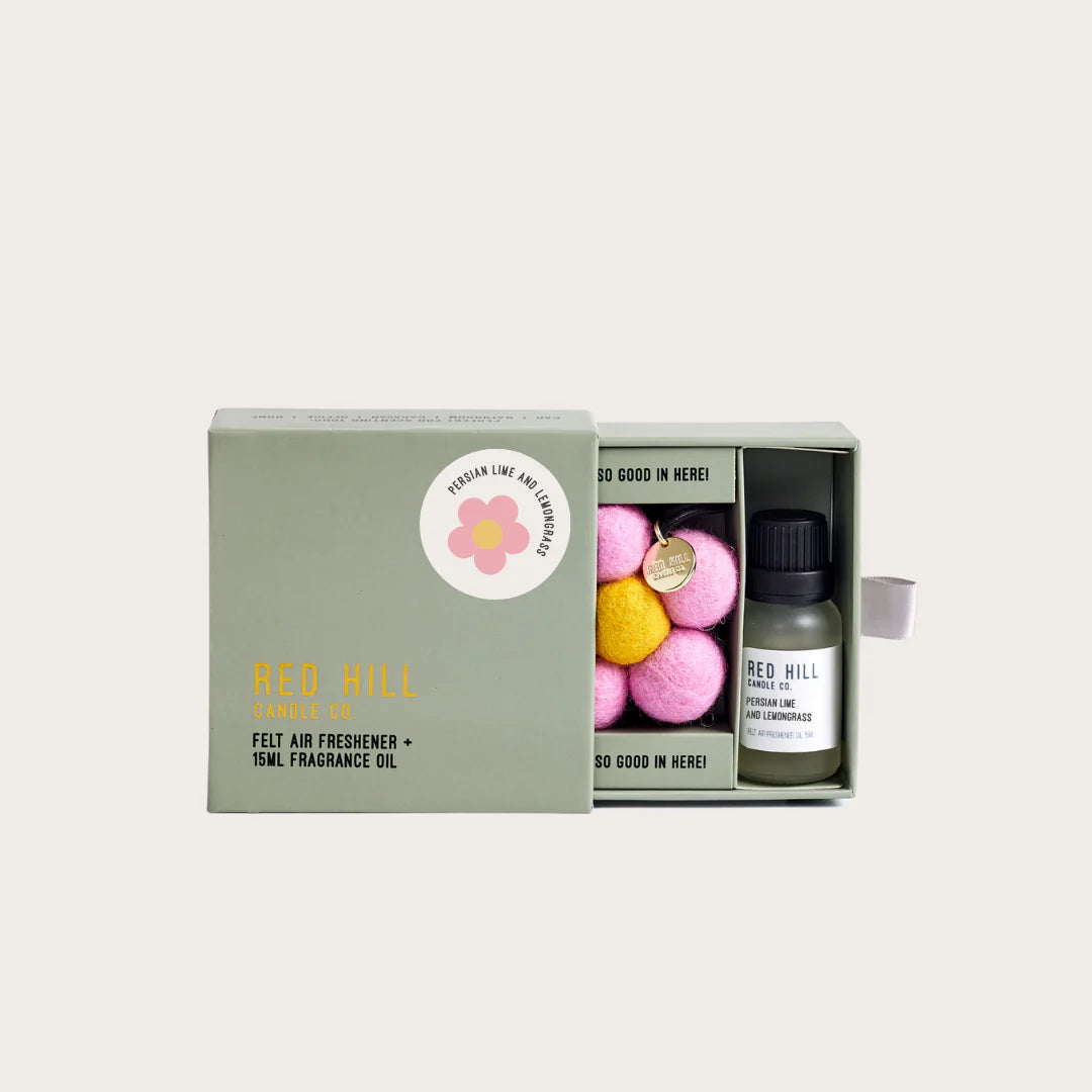 Persian Lime & Lemongrass Felt Flower Air Freshener