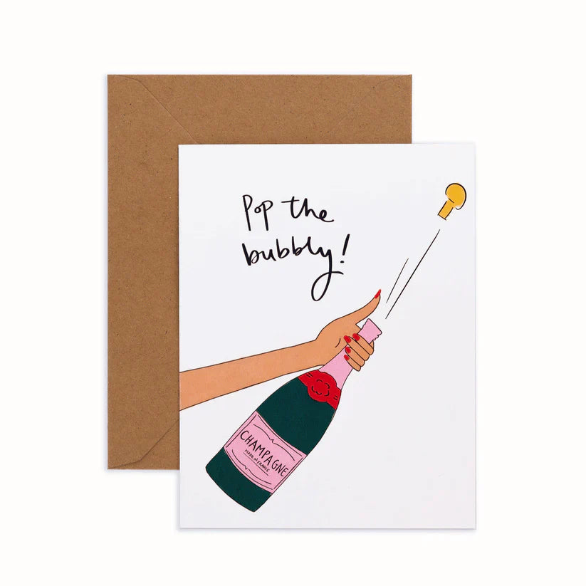 Pop The Bubbly Card