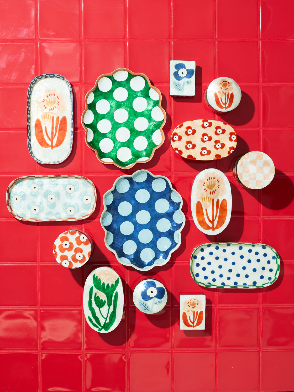 Paradis Scallop Green Tray