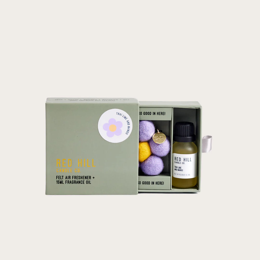 Thai Lime & Mango Felt Flower Air Freshener