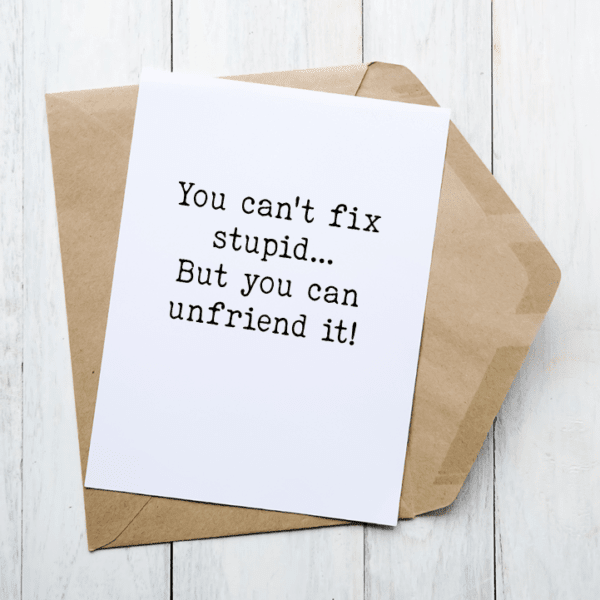 Unfriend - Card