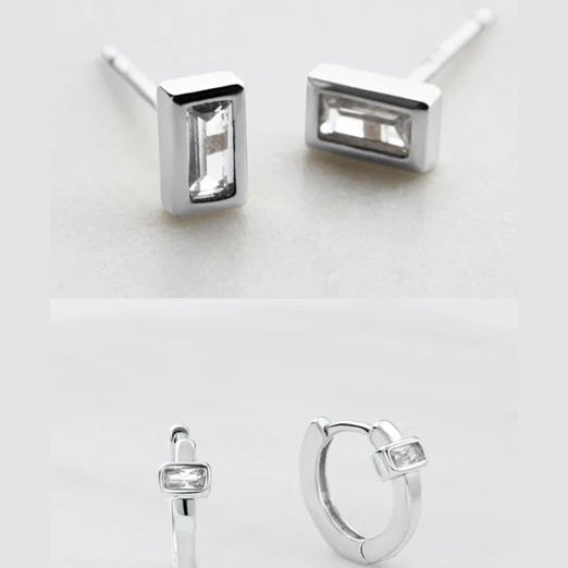 Elsie Lily Stud Set - Silver