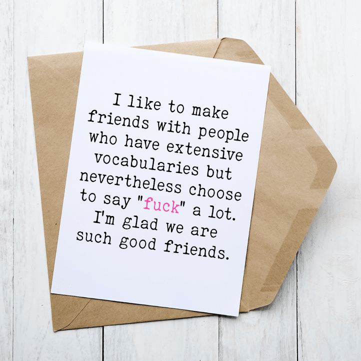 Extensive Vocabularies - Card