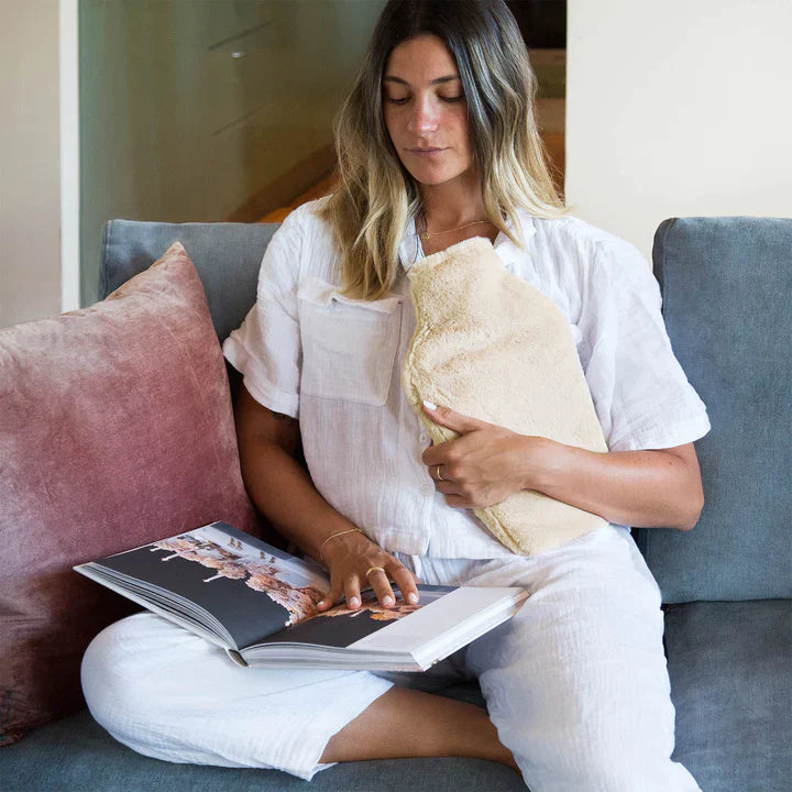 Deluxe Hot Water Bottle Caramel