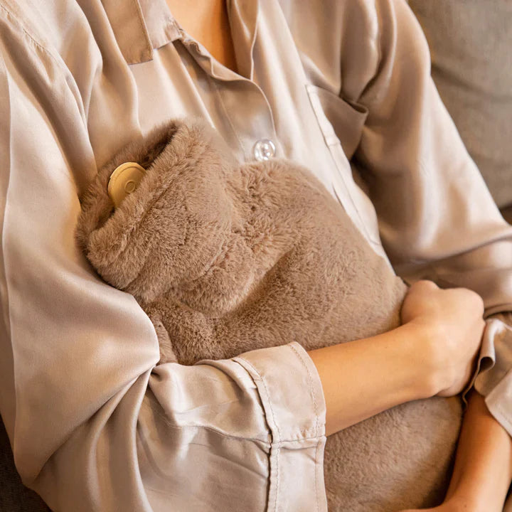 Deluxe Hot Water Bottle Mocha