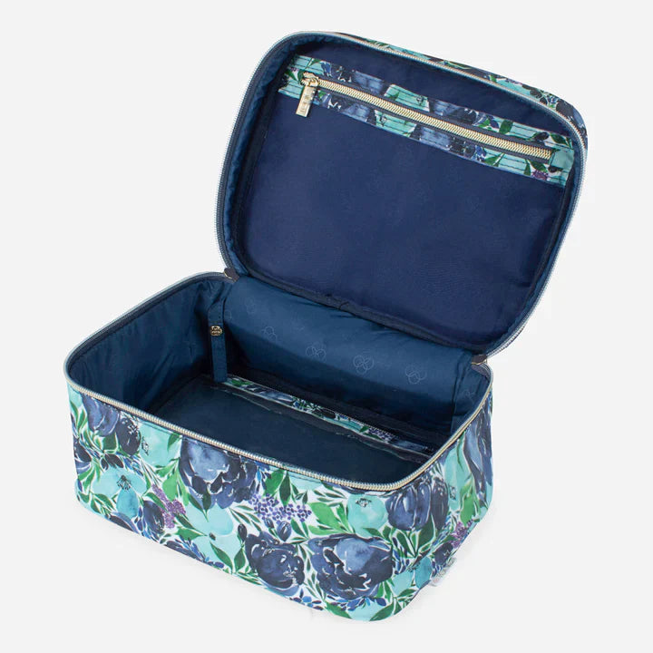 Makeup Case - Flourish Blue